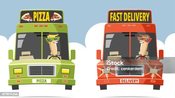 Competition Profession Stock Illustration - Download Image Now - Food Truck, Box - Container, Business