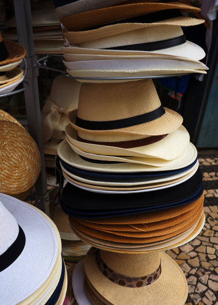 istock Group of summer hats. 871875070