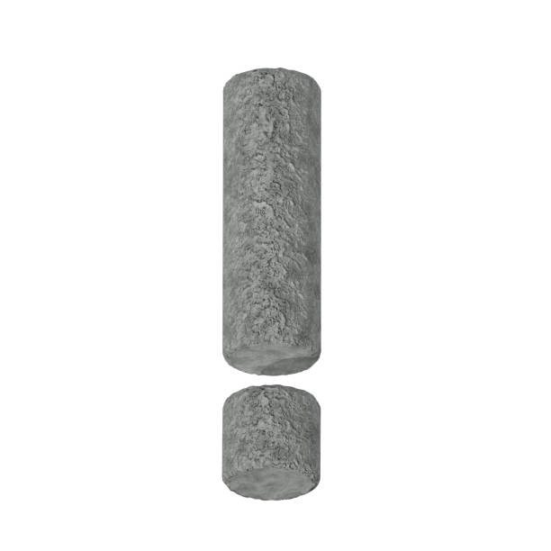 istock Set of stone fonts isolated on white background 871889816