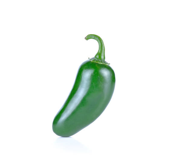 istock green Jalapeno pepper isolated on white 871890128
