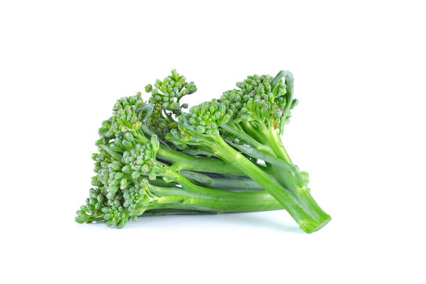 istock Broccolini baby broccoli on white background 871892256
