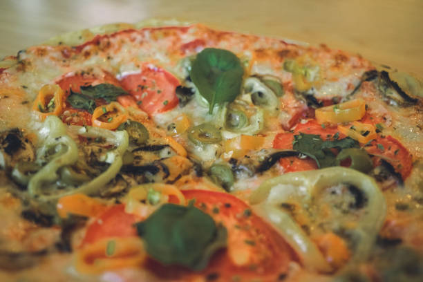 Fresh and crispy pizza ready to eat