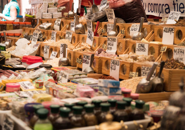 istock Market spices in Cadiz exotic stall 871897262
