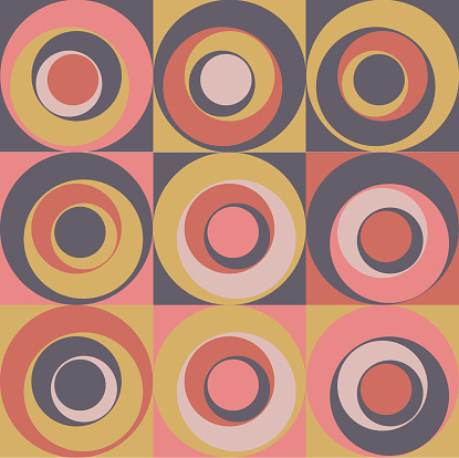 Vector Colorful abstract retro seamless geometric pattern