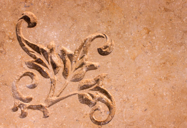 istock Ornament carved on a marble 871905648
