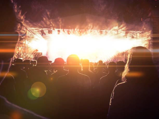 istock Concert crowd in front of a live stage 871916428