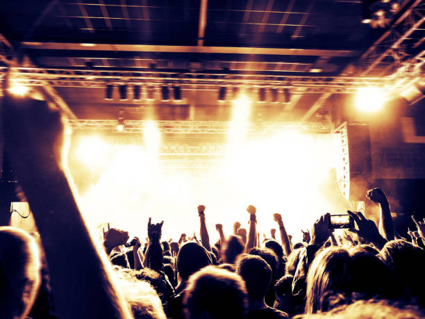 istock Concert crowd in front of a live stage 871916450
