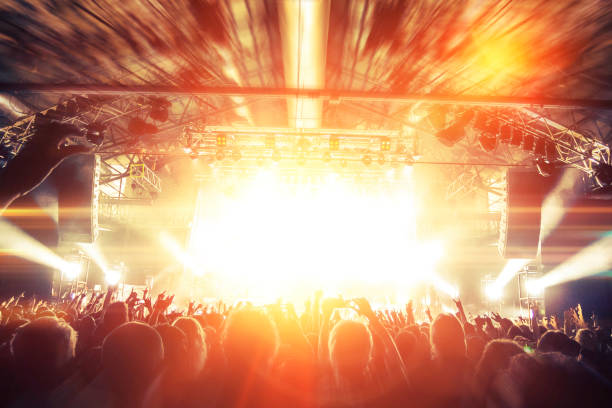 istock Concert crowd in front of a live stage 871916462
