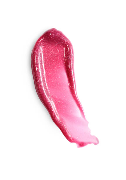 istock Pink shiny lip gloss stroke for make up 871919314
