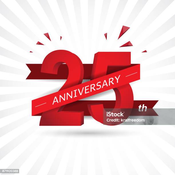 Anniversary Celebration Of Numbers Background Vector Illustration Stock Illustration - Download Image Now