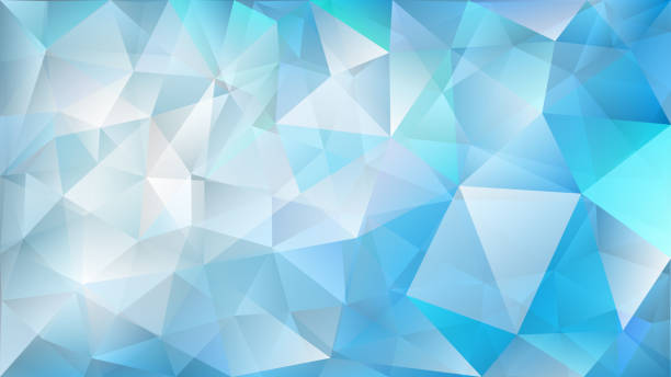 Abstract low polygonal background of triangles Abstract low polygonal background of two layers of triangles in light blue colors light-blue-color-polygonal-shape-background stock illustrations