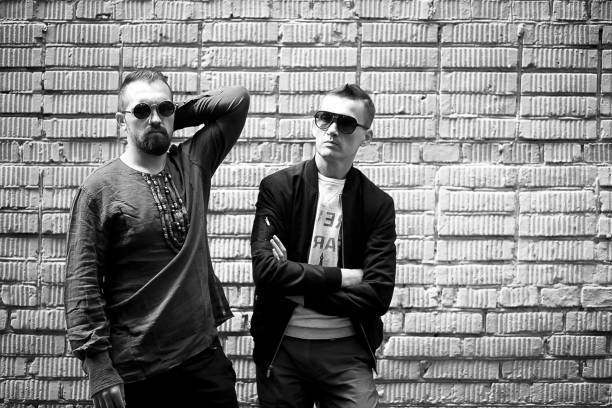 istock Two men in the street black and white 871932836