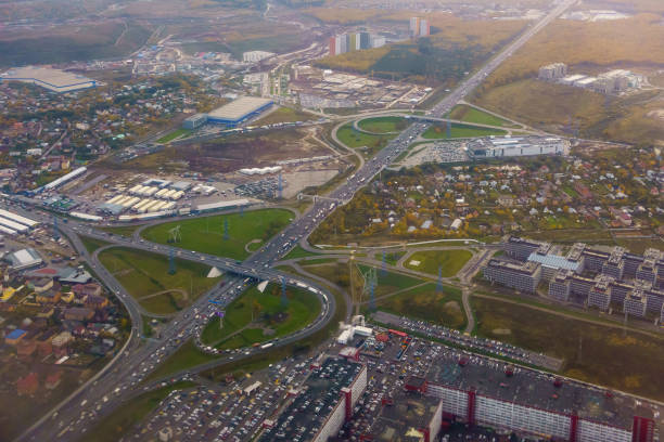 istock Aerial view of multi storey district 871935726