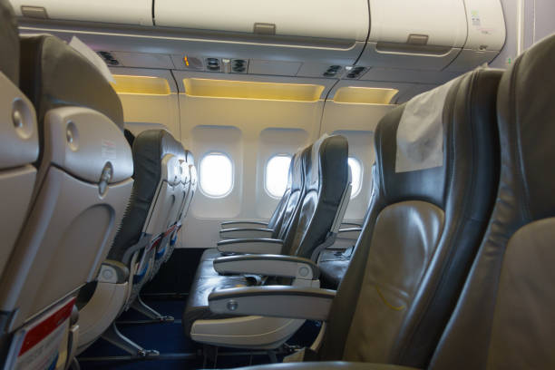 istock Empty passenger seats at the airplane 871939388