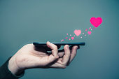 send love with mobile phone