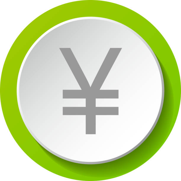 ilustrações de stock, clip art, desenhos animados e ícones de symbol of japanese currency (yen) - 3d icon. vector. - all asian currencies