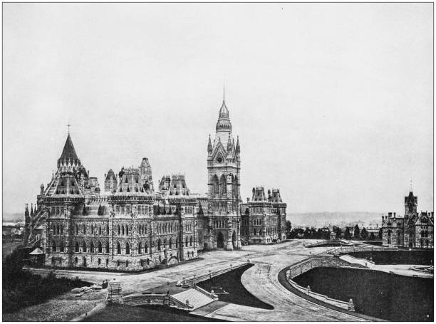 istock Antique photograph of World's famous sites: Ottawa 871966978