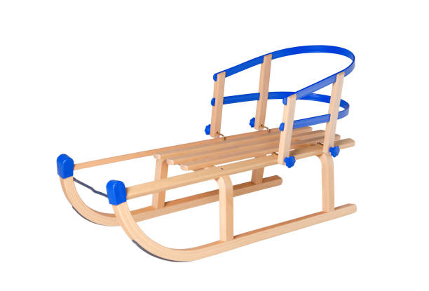 istock traditional wooden sleigh with back isolated on white 871973498