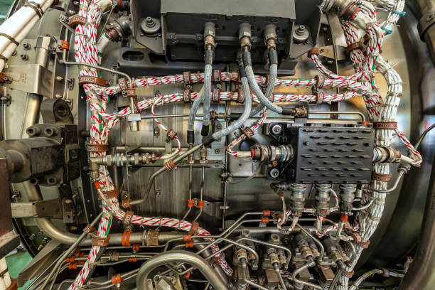 istock Detailed exposure of a turbo jet engine 871974140