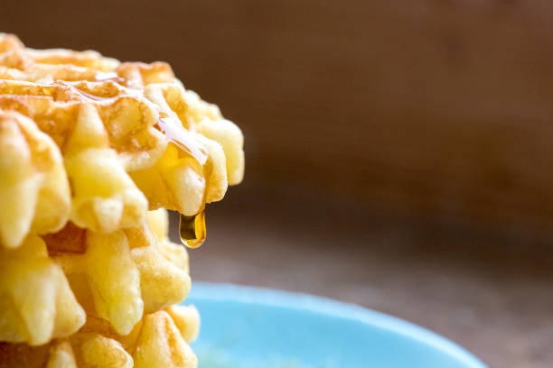 istock Belgium waffles extreme close up 871977630