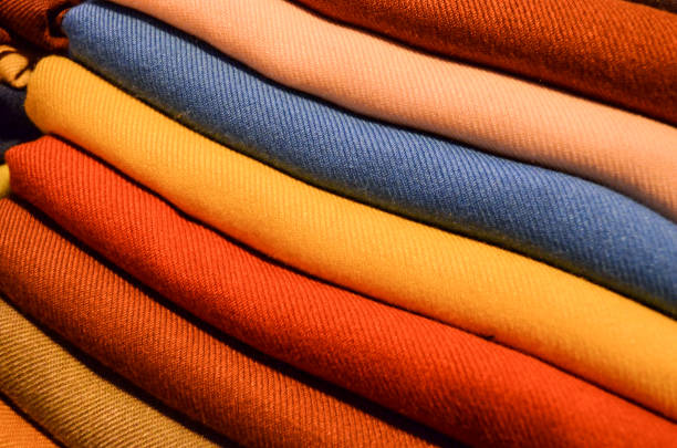 istock different colors of scarves folded in order 872003706