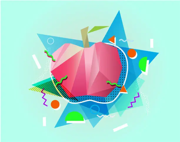Vector illustration of Apple