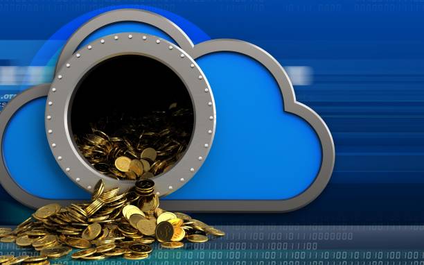 istock 3d golden coins over cyber 872005406