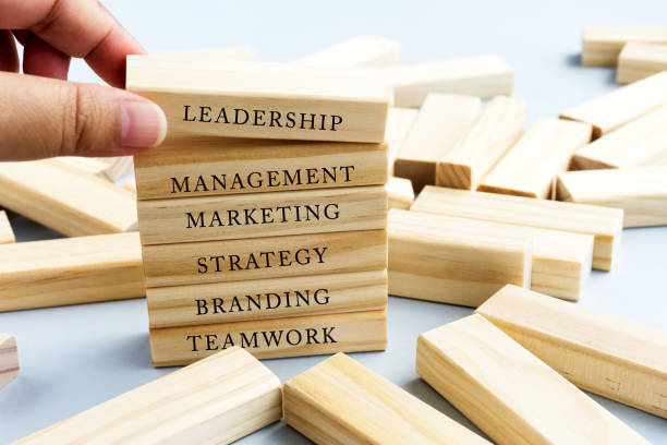 istock Hand Picking Wooden Block with Word Leadership. 872016138