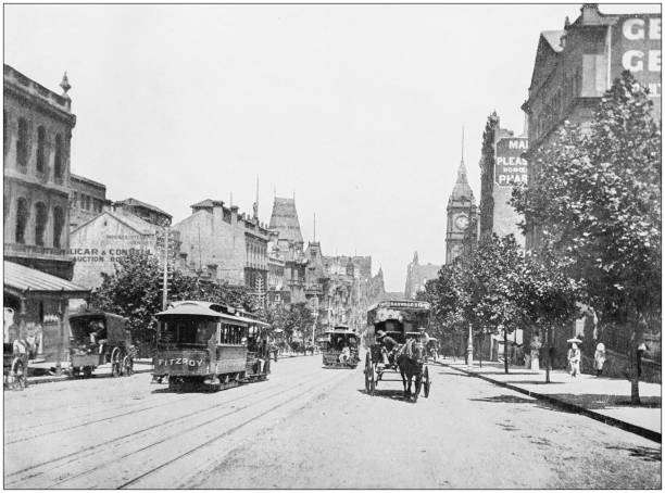 istock Antique photograph of World's famous sites: Melbourne 872024134