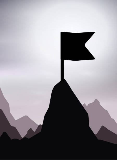 istock Route to the Top.Career growth.Goal achieving concept.Vector illustration 872030276