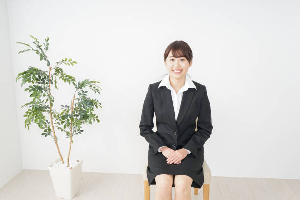istock Young Japanese woman on white background 872032848