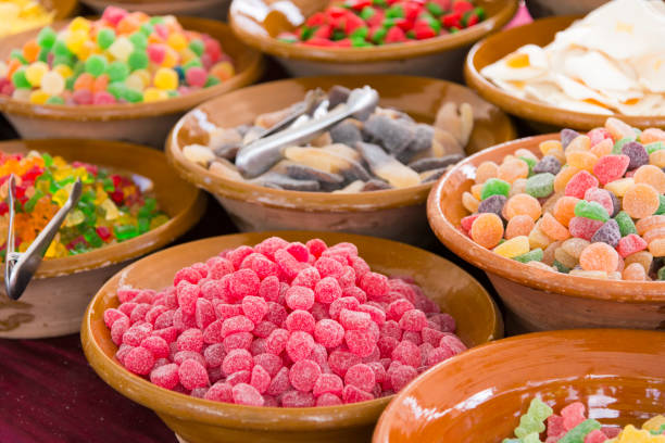 istock Sweets, jelly beans, gummi bears on market 872036816