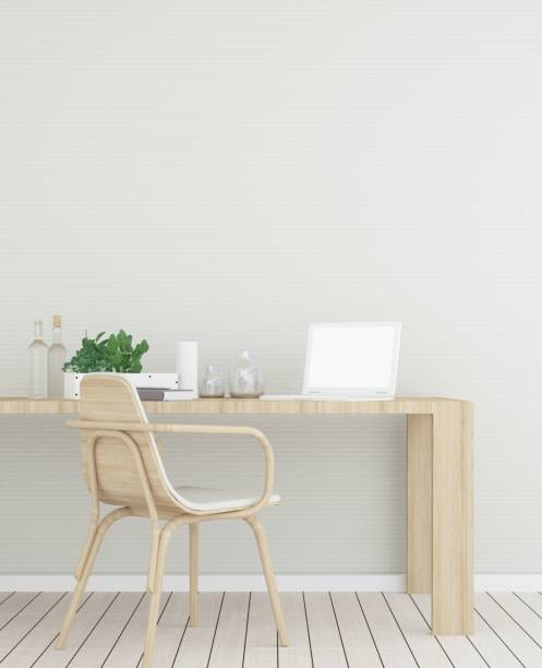 istock 3D Rendering Interior minimal coffee shop or living room and wall decorate 872042384