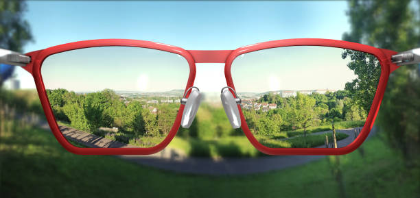 istock 3D Illustration of clear vision through glasses 872047530