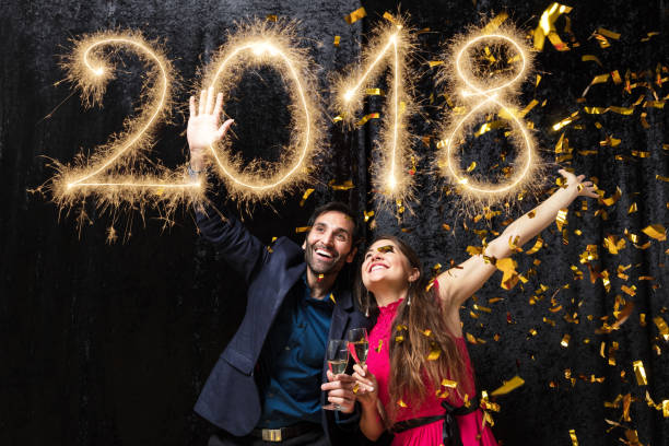 istock Couple Celebrating New Year 2018 872048456