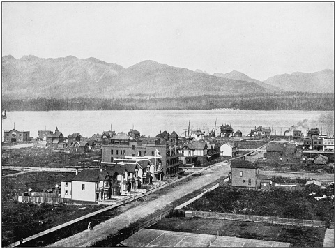 Antique photograph of World's famous sites: Vancouver