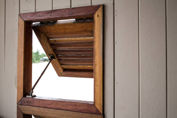 istock Wooden window, Thailand traditional style, Close up 872073796