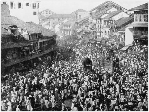 istock Antique photograph of World's famous sites: Bombay 872082372