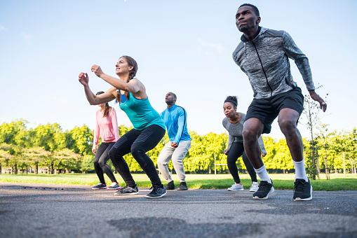 Power jump exercise