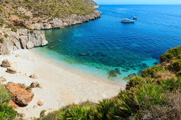 istock Sea bay in Zingaro Park, Sicily, Italy 872095824
