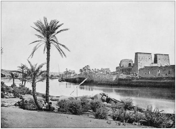 istock Antique photograph of World's famous sites: Philae 872096308