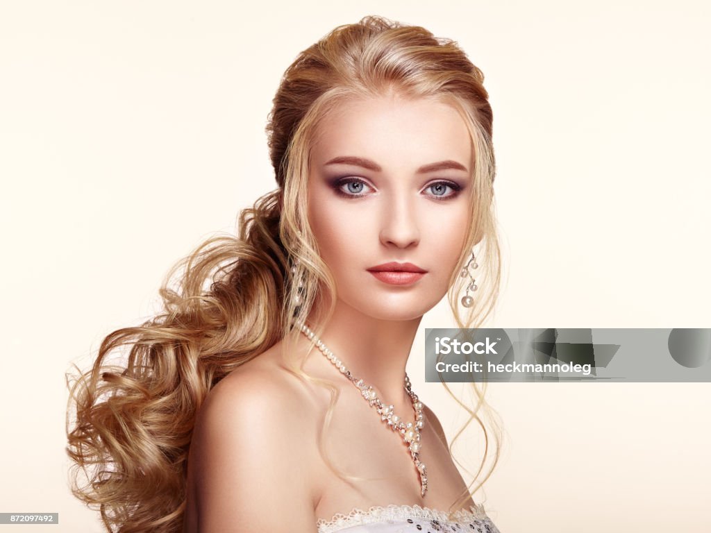 Blonde Girl With Long And Shiny Curly Hair Stock Photo - Download Image Now - Fashion Model, Pearl Jewelry, Adult - iStock Blonde Girl With Long And Shiny Curly Hair Stock Photo - Download Image Now - Fashion Model, Pearl Jewelry, Adult - iStock