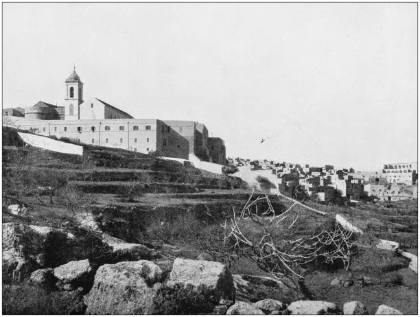 istock Antique photograph of World's famous sites: Bethlehem 872104718