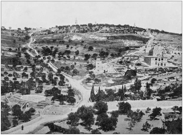 istock Antique photograph of World's famous sites: Jerusalem 872105272