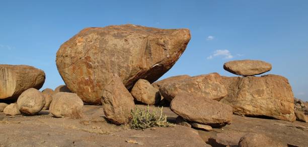 istock Unique granite boulder in Hampi, Karnataka. 872112284