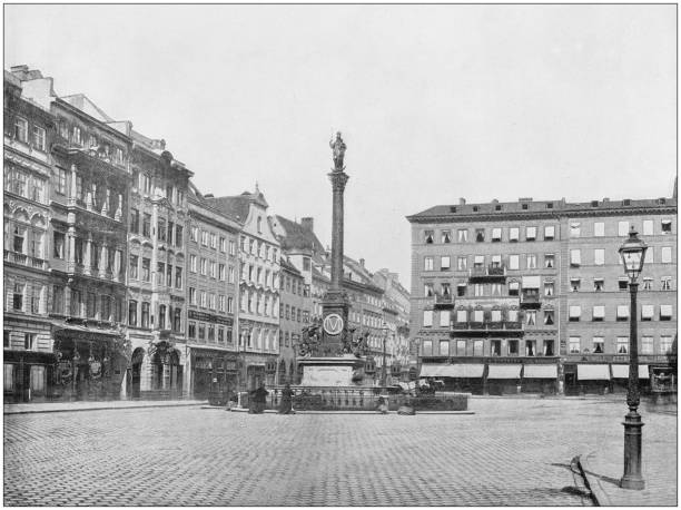istock Antique photograph of World's famous sites: Munich 872112712