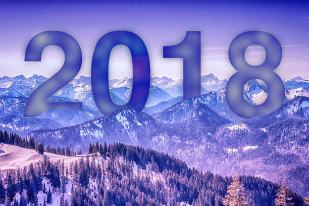 istock 2018 and snowy mountains and forest 872115818