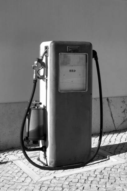istock Aged and worn vintage gas pump 872116054