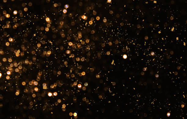 istock Gold abstarct background and confetti 872121606