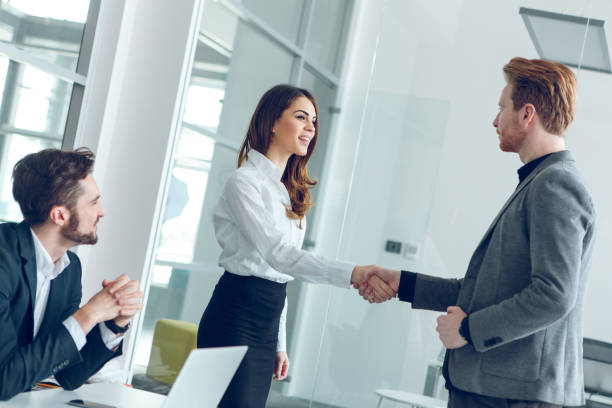 istock Handshake for beginning of successful collaboration 872126120